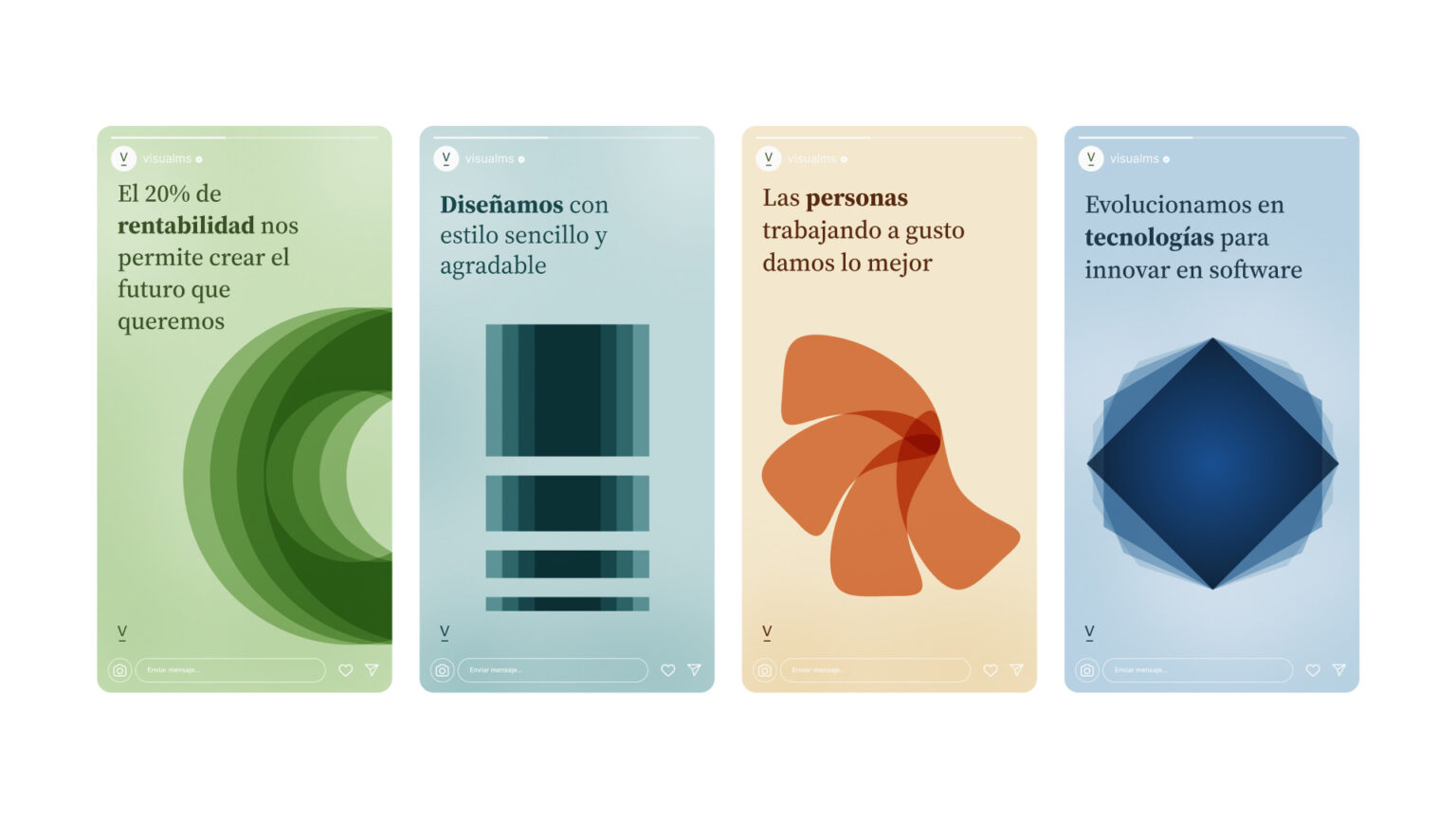 Concept tests for social media posts with visual resources by Iria Maceira