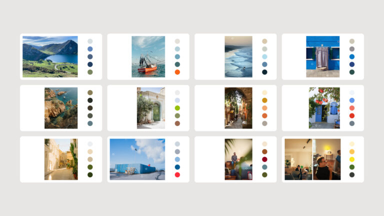 Color study to define the palette — sample 1
